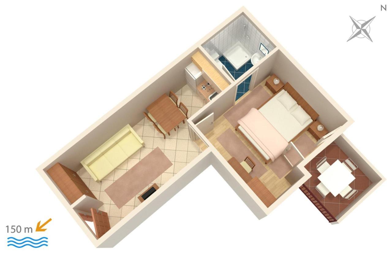 Apartments With A Parking Space Baska Voda, Makarska - 301 外观 照片